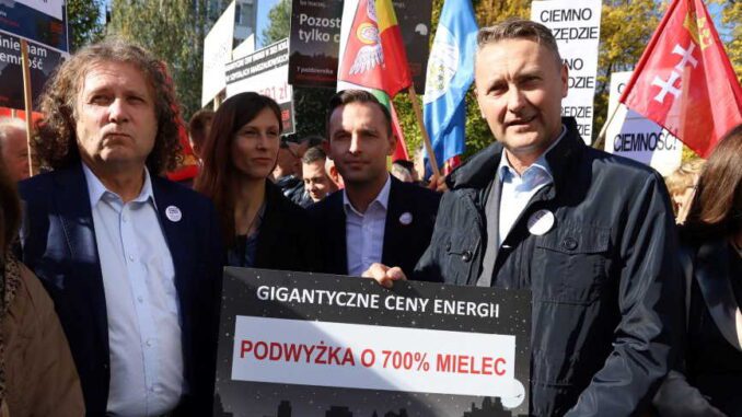 Prezydent Mielca protestował w Warszawie [FOTO]